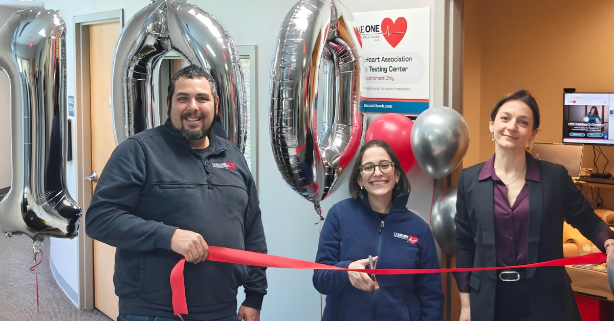 code one 100 location ribbon cutting